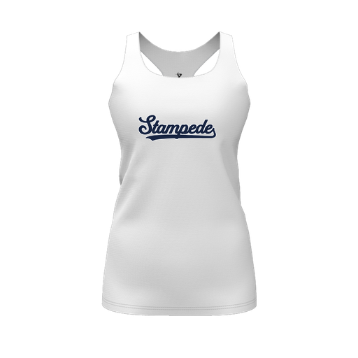 [FT0TRBWH-FYS-LOGO2] Decker Racerback Tank Top (Female Youth S, White, Logo 2)