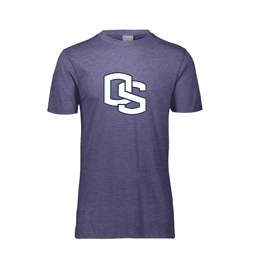 [FTSCUBNV-YS-LOGO1] Decker Youth Tri-Blend T-Shirt - Short Sleeve (Youth S, Navy, Logo 1)