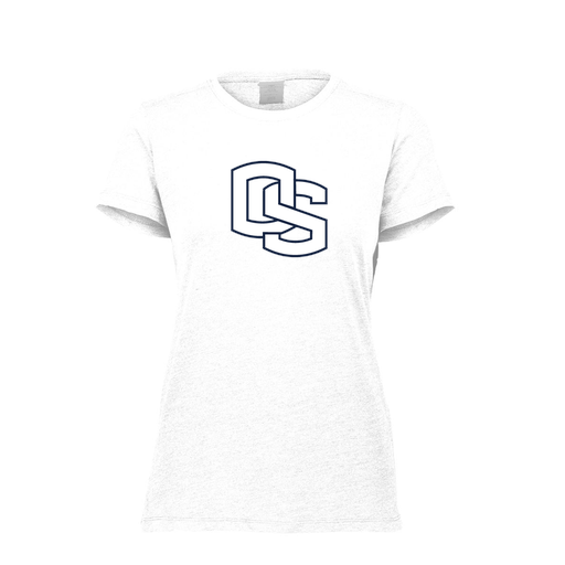 [FTSCUBWH-FAXS-LOGO1] Decker Women's Tri-Blend T-Shirt - Short Sleeve (Female Adult XS, White, Logo 1)