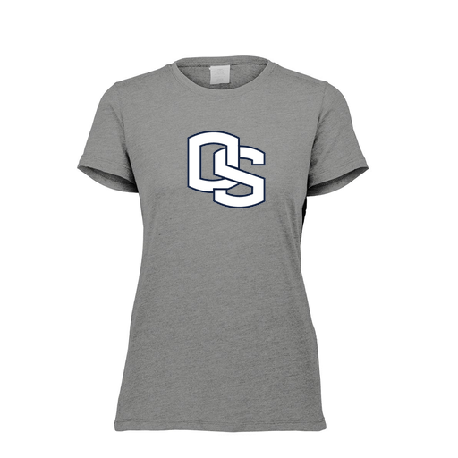 [FTSCUBGY-FAXS-LOGO1] Decker Women's Tri-Blend T-Shirt - Short Sleeve (Female Adult XS, Gray, Logo 1)