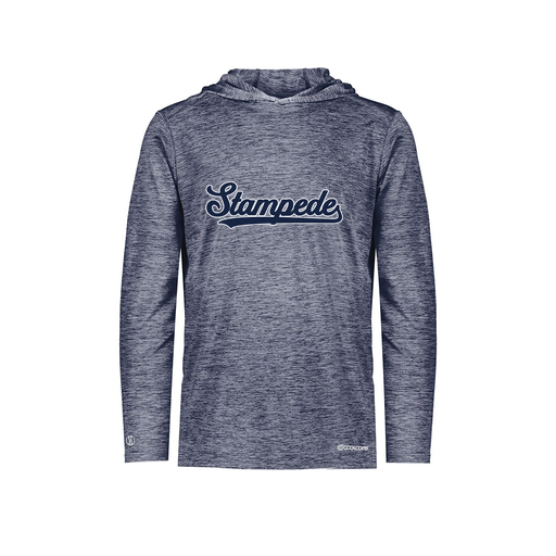 [FOLHCGNV-YS-LOGO2] Decker Youth Charge Hoodie (Youth S, Navy, Logo 2)