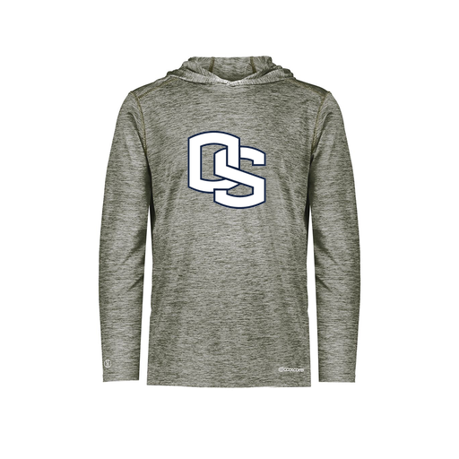 [FOLHCGGY-YS-LOGO1] Decker Youth Charge Hoodie (Youth S, Gray, Logo 1)