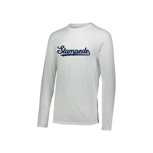 [FTLCUBWH-YS-LOGO2] Decker Youth Tri-Blend T-Shirt - Long Sleeve (Youth S, White, Logo 2)